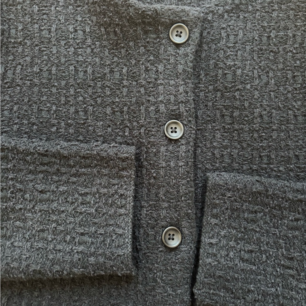 Uniqlo Black Women's Structured Light Coat - Picture 3 of 4